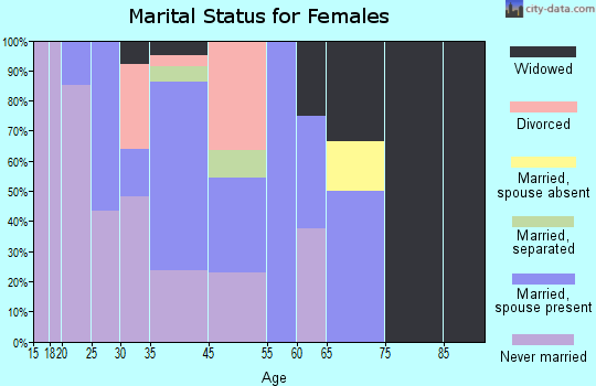 Mountain Village marital status for females