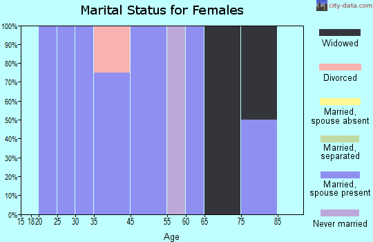 Andover marital status for females