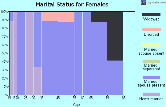 Fort Atkinson marital status for females
