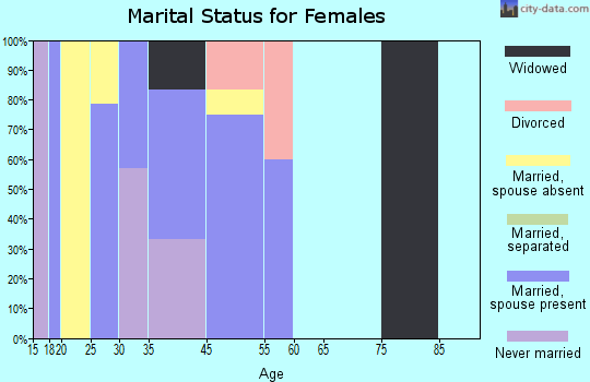 Point Lay marital status for females