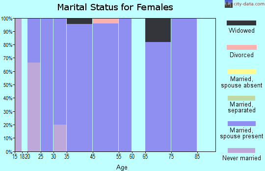 Port Lions marital status for females