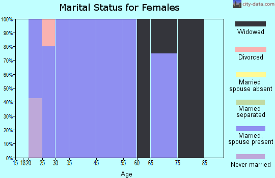 North Washington marital status for females