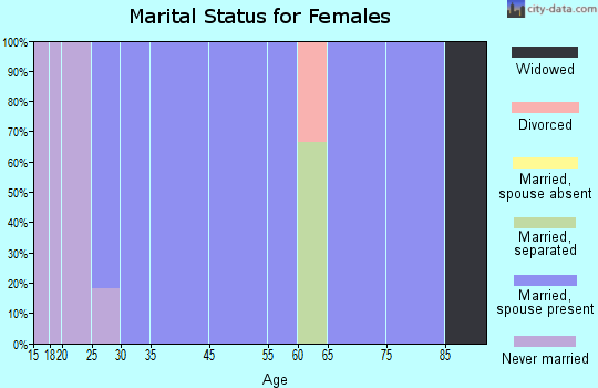 Rickardsville marital status for females