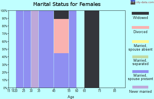Shannon City marital status for females