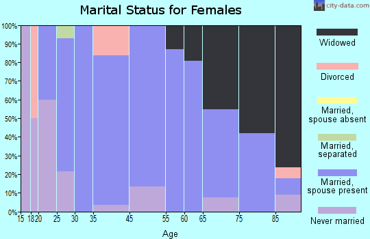 Wellsburg marital status for females