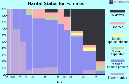 Williamsburg marital status for females