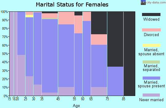 Bel Aire marital status for females