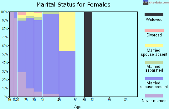 Fort Riley North marital status for females