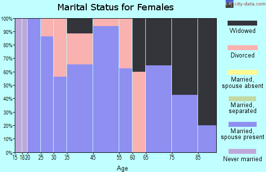 South Haven marital status for females