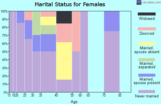 Arizona Village marital status for females