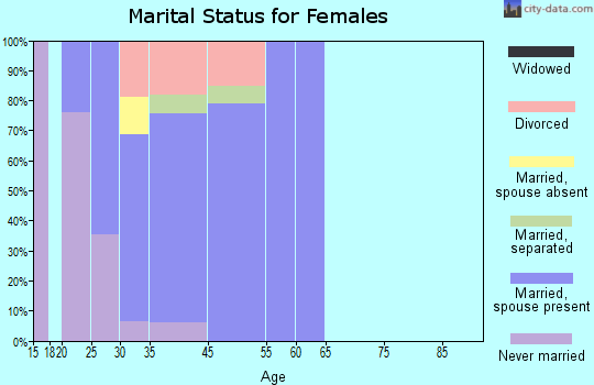 Hunters Hollow marital status for females