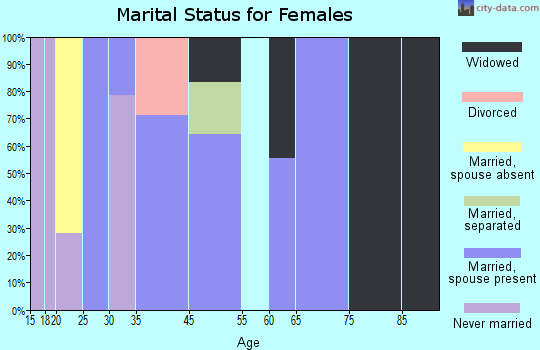 Dennehotso marital status for females