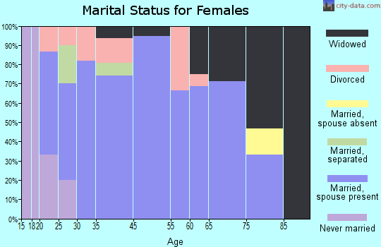 Kilbourne marital status for females