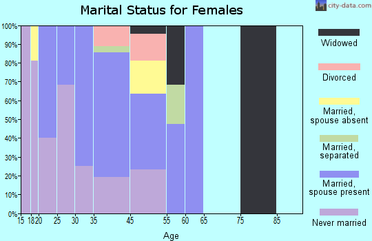 Many Farms marital status for females