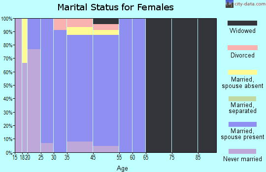 Morenci marital status for females