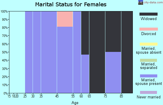 Smith Island marital status for females