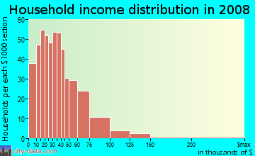 Ringgold County household income distribution in 2008