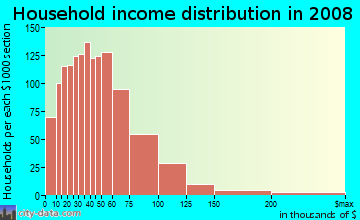 Ripley County household income distribution in 2008