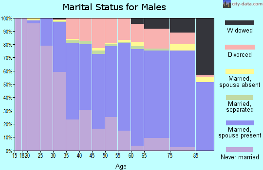 Rutland County marital status for males