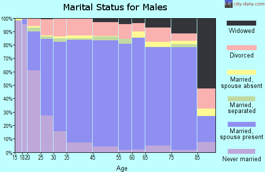 Kings County marital status for males