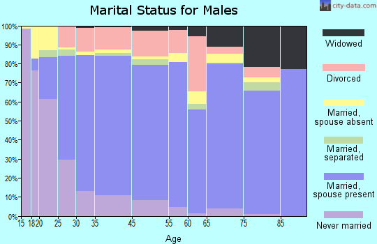 Logan County marital status for males
