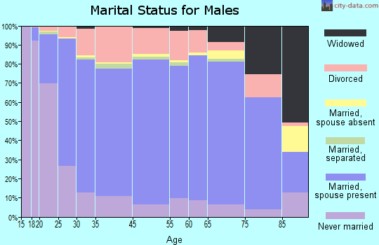 Hampton County marital status for males