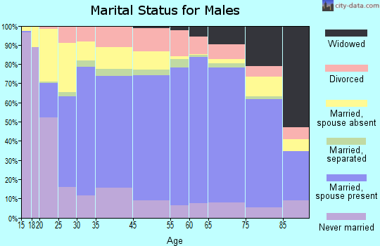 Horry County marital status for males