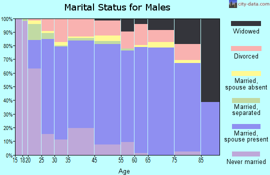 Anderson County marital status for males