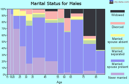 Cooper County marital status for males