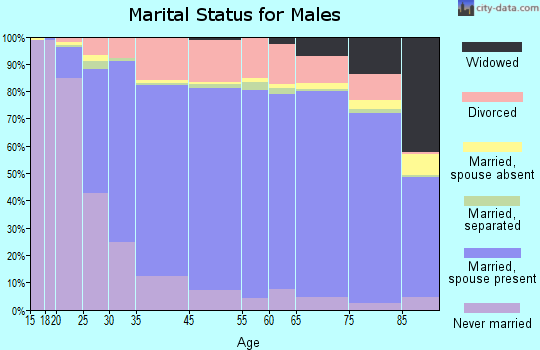 Highlands County marital status for males