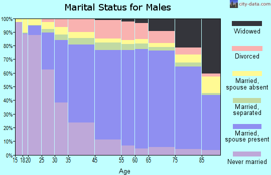 Haakon County marital status for males