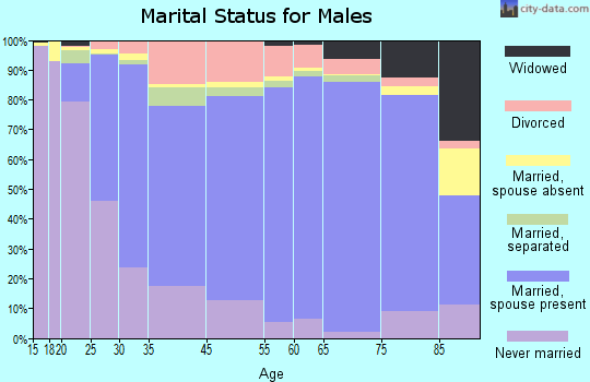 San Juan County marital status for males