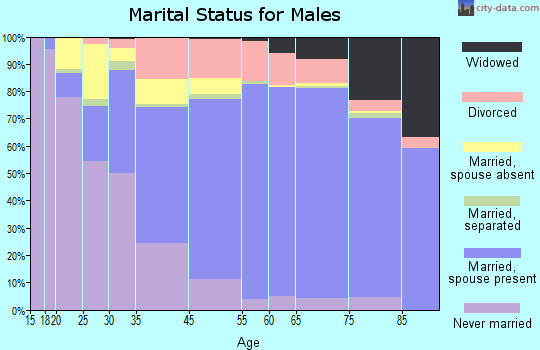 Dade County marital status for males