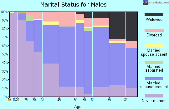 Davidson County marital status for males