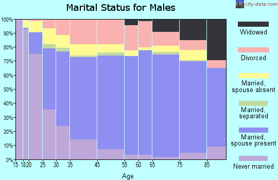 Fulton County marital status for males