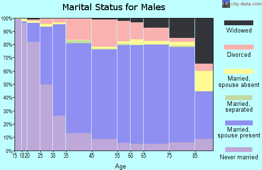Haskell County marital status for males