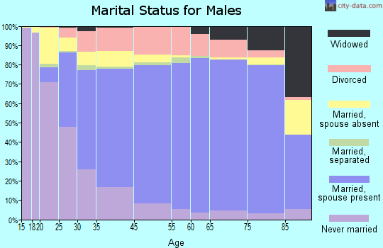 Snohomish County marital status for males