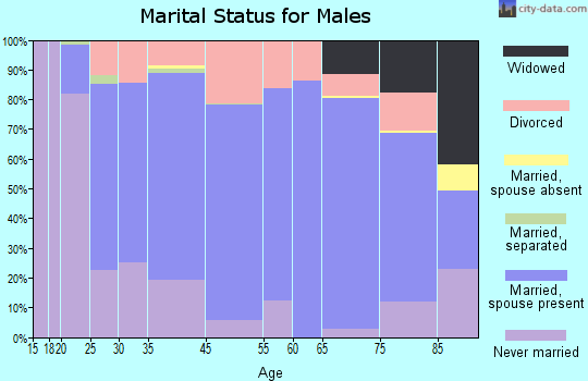 Lexington County marital status for males