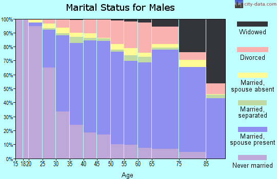 Anne Arundel County marital status for males