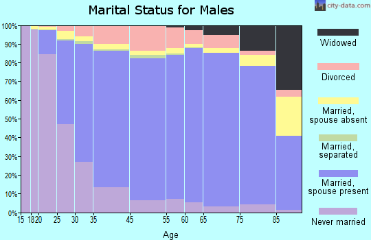 Hamilton County marital status for males