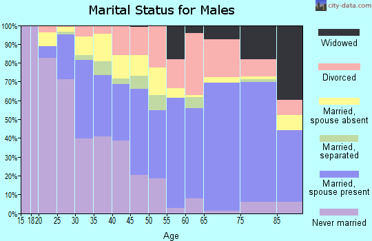 Kings County marital status for males