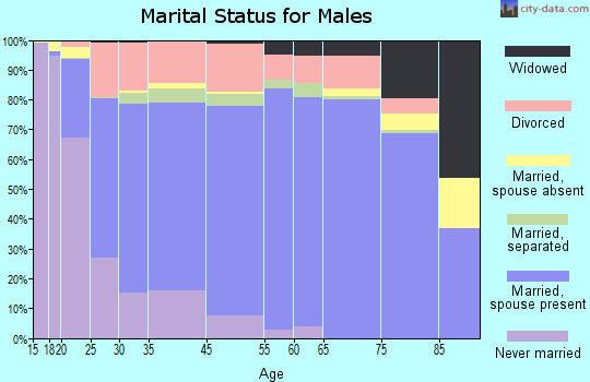 Kittson County marital status for males