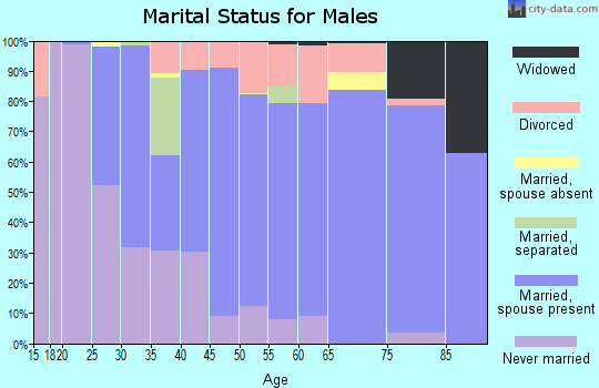 Cook County marital status for males