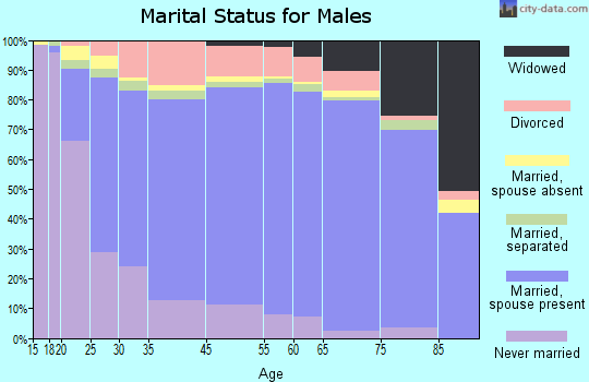 Dunklin County marital status for males