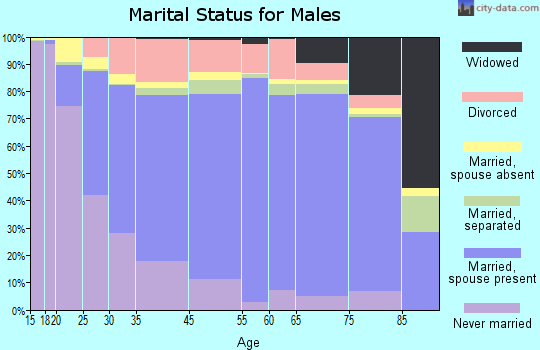 Henry County marital status for males
