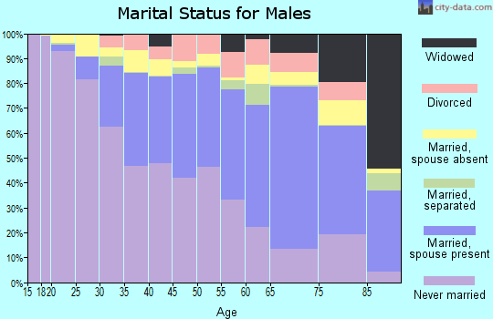 McKinley County marital status for males