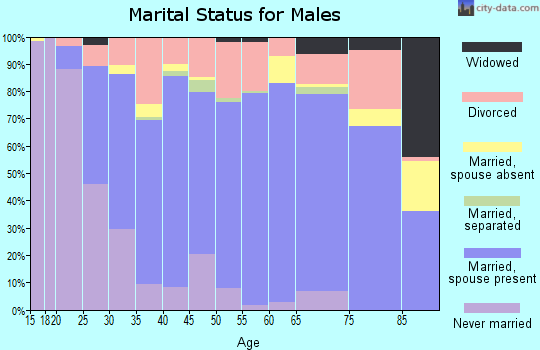 Andrew County marital status for males
