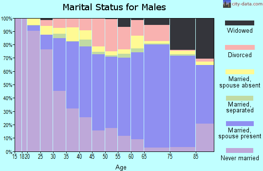Essex County marital status for males