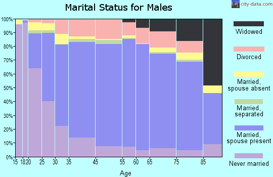 Ohio County marital status for males