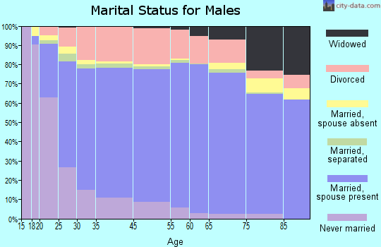 Newberry County marital status for males